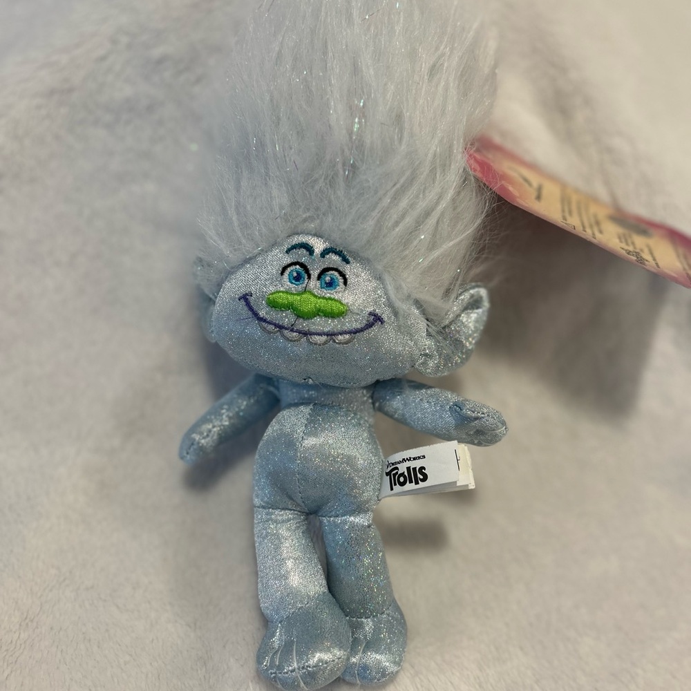 DreamWorks Trolls Plush with Sparkling Blue and Fluffy White